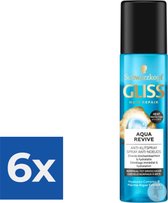 Gliss Anti-Klit spray - Aqua Revive 200 ml - Voordeelverpakking 6 stuks