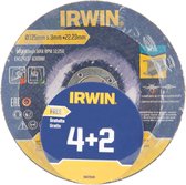 IRWIN 4 disques à tronçonner (+ 2 offerts) Disque à tronçonner métal 125mmx3mm
