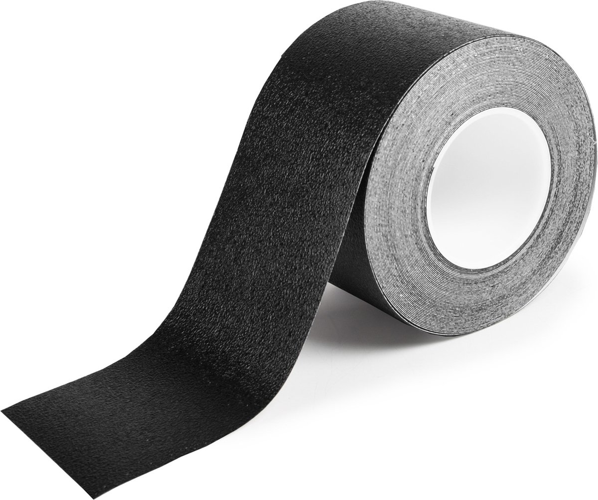Antislip tape - Waterbestendig - Zwart - 100 mm breed - Rol 18,3 meter - Merkloos