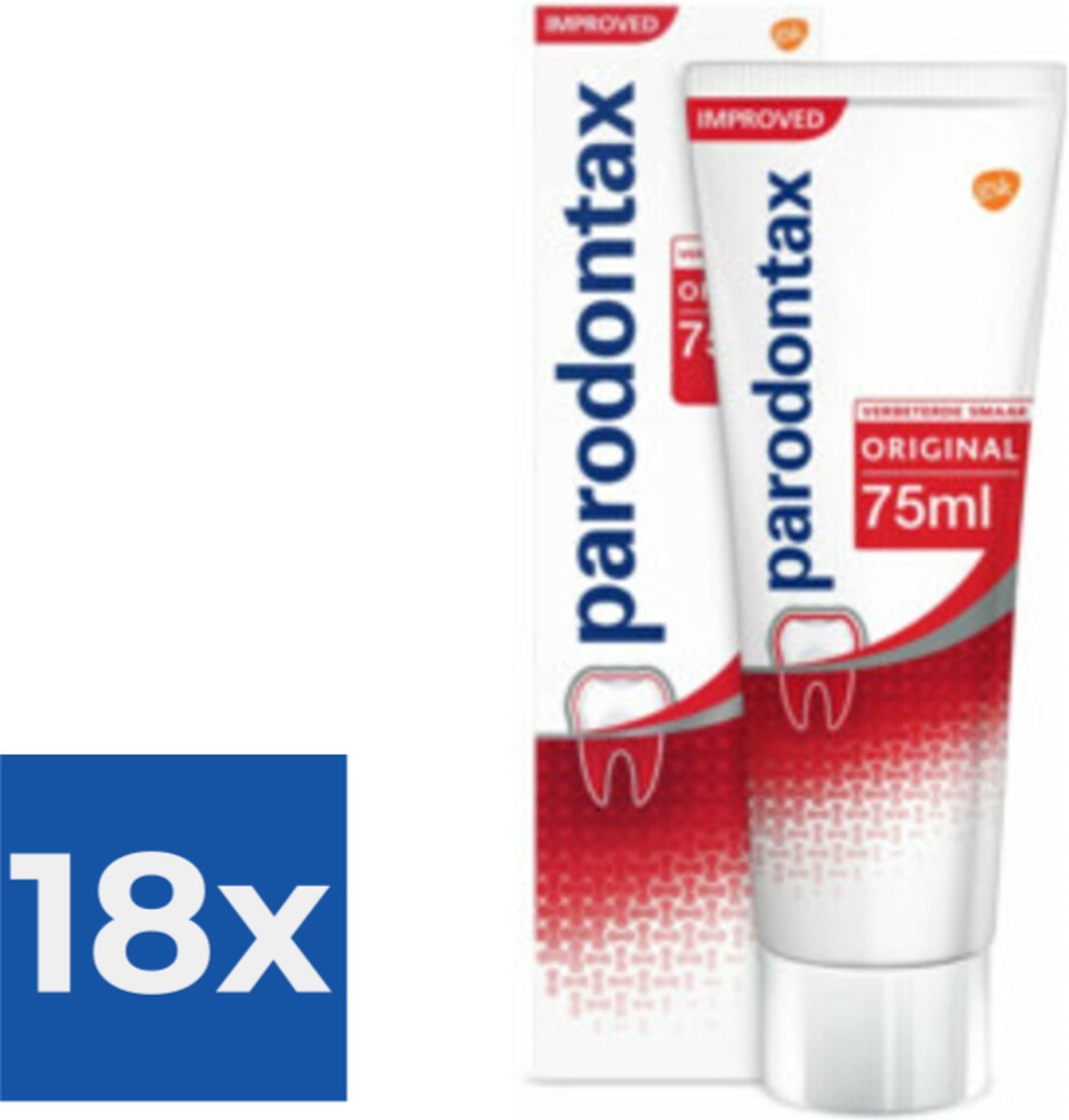 Goedkoopste Parodontax - Tandpasta - Original - 75ml x 18