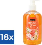 Sence Splash To Bloom Handzeep Perzik 500 ml - Voordeelverpakking 18 stuks