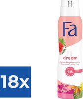 Fa Deospray  Fiji Dream 150 ml - Voordeelverpakking 18 stuks