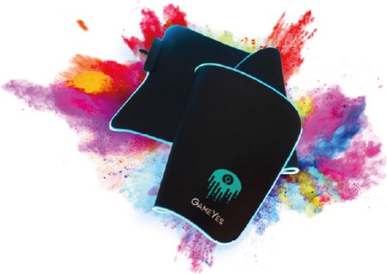 GameYes - MousePad - Tapis de souris - 1,80 CM RGB - Modèle GY-200 - 25CM x 35CM - LUMIÈRE LED
