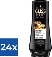 Gliss Kur Conditioner Ultimate Repair 200 ml - Voordeelverpakking 24 stuks