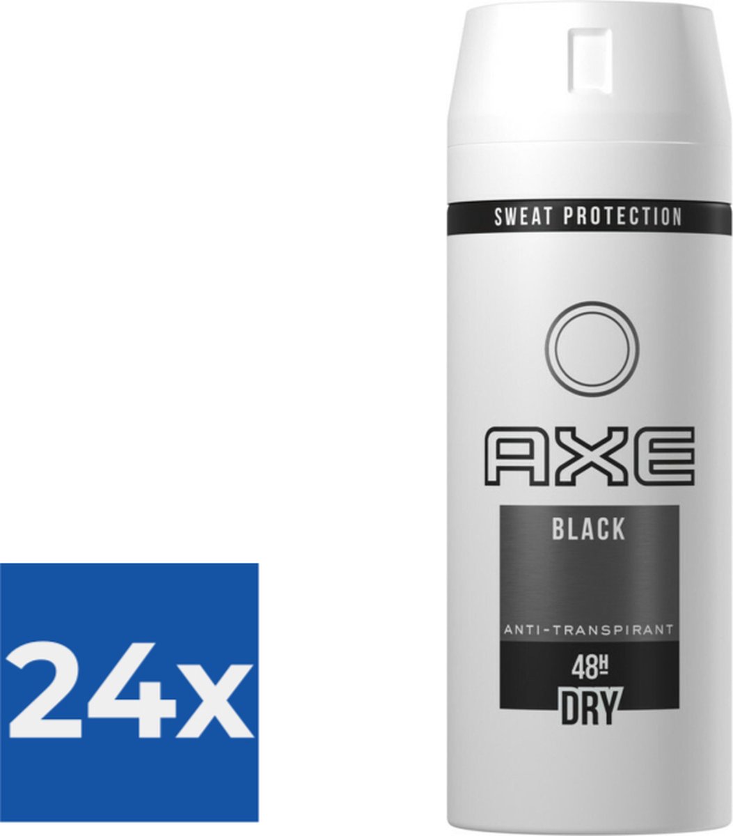 Axe Deospray Black Dry - 150 ml - Voordeelverpakking 24 stuks