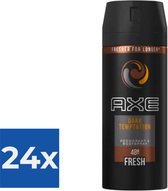 Axe Deodorant Bodyspray Dark Temptation 150 ml - Voordeelverpakking 24 stuks