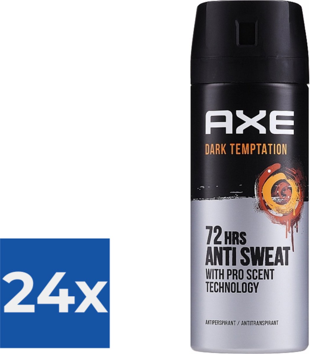 Goedkoopste Axe Deodorant Spray Anti Transpirant Dark Temptation 150 ml - Voordeelverpakking 24 stuks