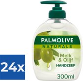Palmolive Handzeep Naturals Melk & Olijf 300 ml - Voordeelverpakking 24 stuks