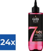 Gliss Kur 7 sec Express Repair Treatment Color Perfector 200 ml - Voordeelverpakking 24 stuks
