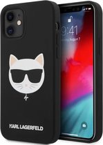 Karl Lagerfeld Choupette Head Silicone Case for iPhone 12 mini 5.4 Black