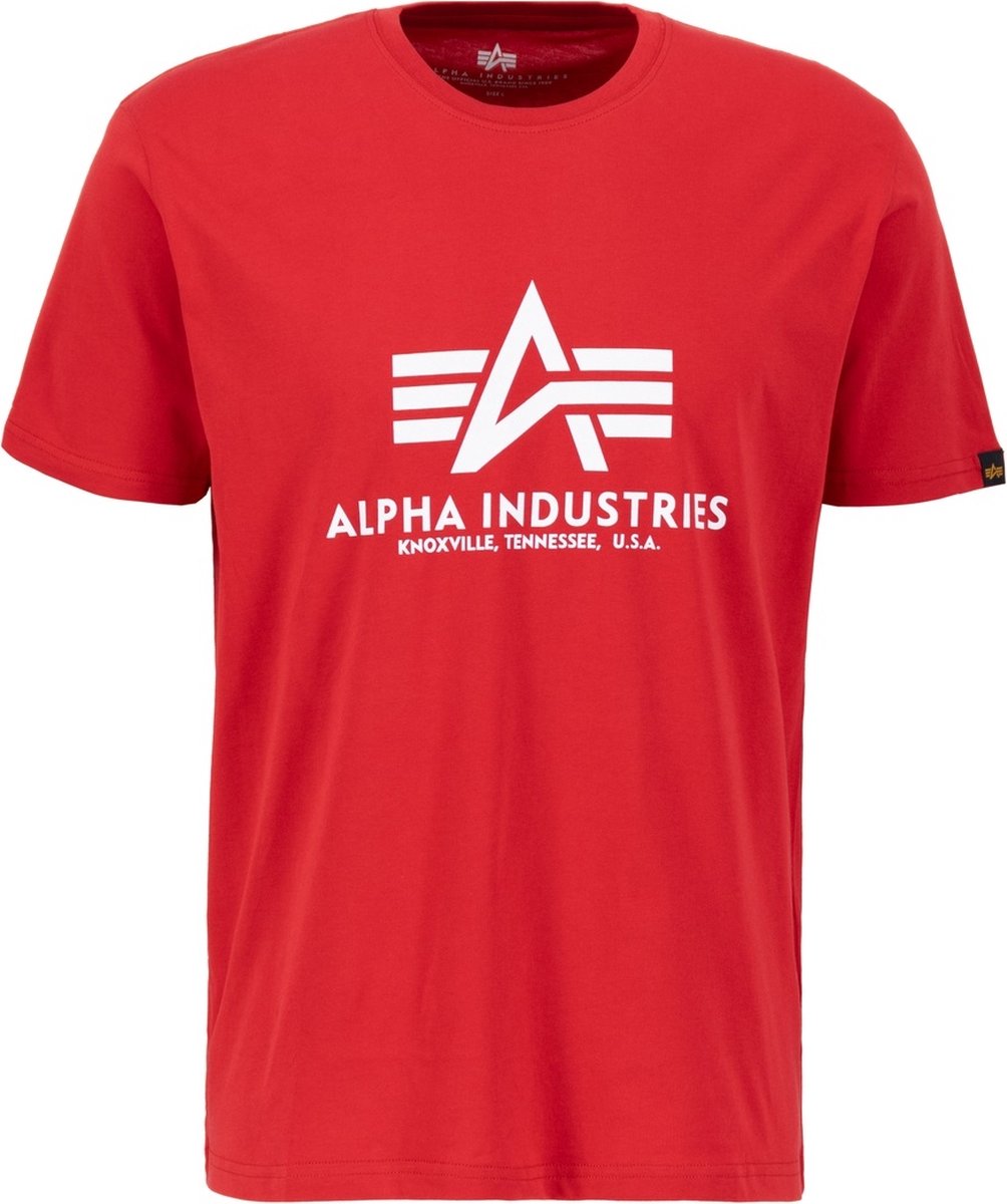 Alpha Industries Basic T-Shirt Speed Red-M