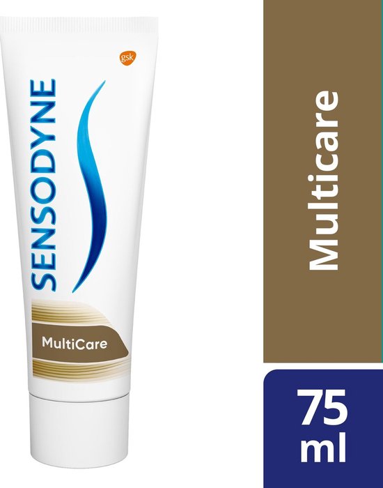 Tube de dentifrice Sensodyne MultiCare, 75ml.