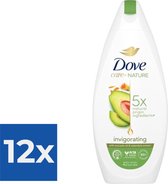 Dove Douchegel - Care By Nature - Invigorating Avocado 225 ml - Voordeelverpakking 12 stuks