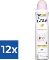 Dove - Spray anti-transpirant Invisible Care Floral Touch 150 ml - Pack économique 12 pièces
