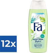 Fa Douchegel - Yoghurt & Care Aloe Vera 250 ml - Voordeelverpakking 12 stuks