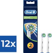 Oral-B Cross Action EB50 - 2 stuks - opzetborstels - Voordeelverpakking 12 stuks