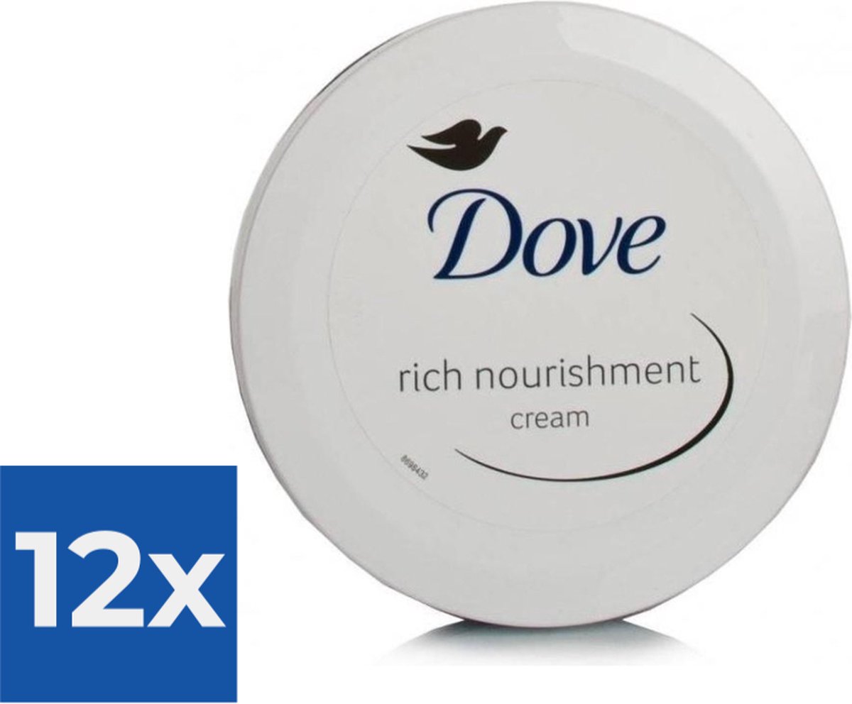 Dove Voedende Crème 150 ml Bodycrème Voordeelverpakking 12 stuks
