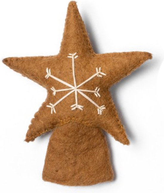 Piek Vilt Ster Kerstboom 16x12cm Fairtrade bol