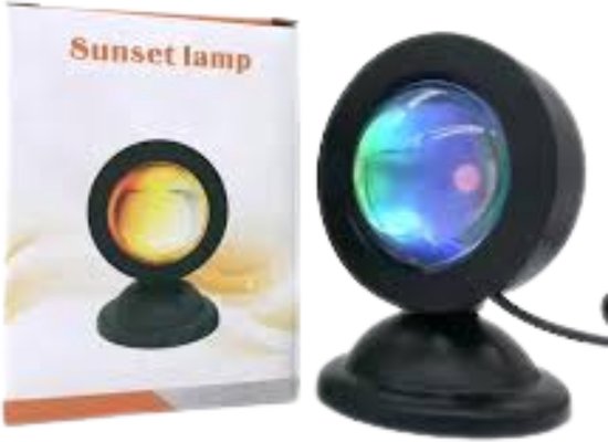 Livano Sunset Lamp - Projection Lamp - Projector - Regenboog - Zon Lamp - Golden Hour lamp - Tiktok