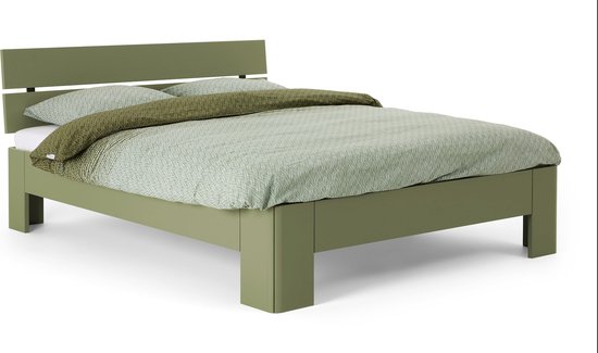 Beter Bed Fresh 500 Bedframe met Hoofdbord - 140x210 cm - Rietgroen