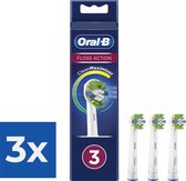 Oral-B Opzetborstels FlossAction 3 stuks - Voordeelverpakking 3 stuks