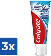 Colgate Tandpasta Triple Action Whitening 75 ml - Voordeelverpakking 3 stuks