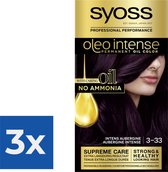 SYOSS Oleo Intense 3-33 Intense Aubergine/Rich Plum - 1 stuk - Voordeelverpakking 3 stuks