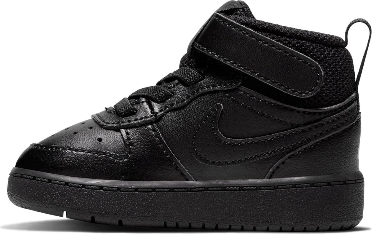 Nike court borough Mid 2 babyschoen Zwart