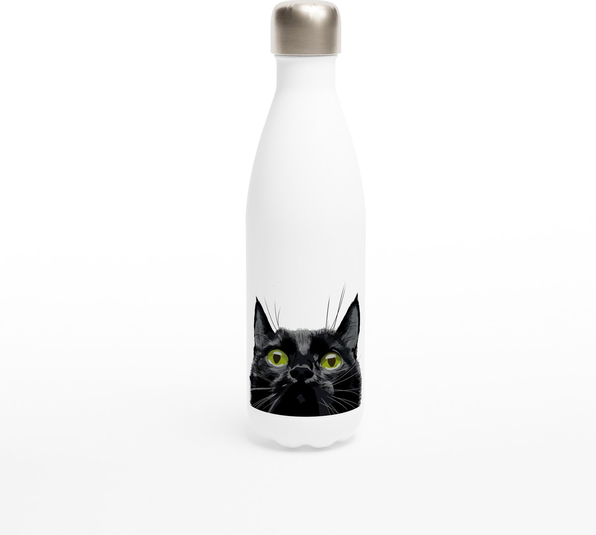 ArtED - Drinkfles - 500ml - Zwarte Kat- wit