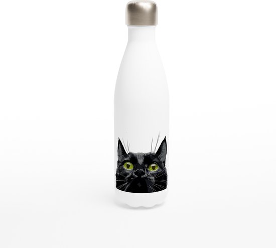 Foto: Arted drinkfles 500ml zwarte kat wit