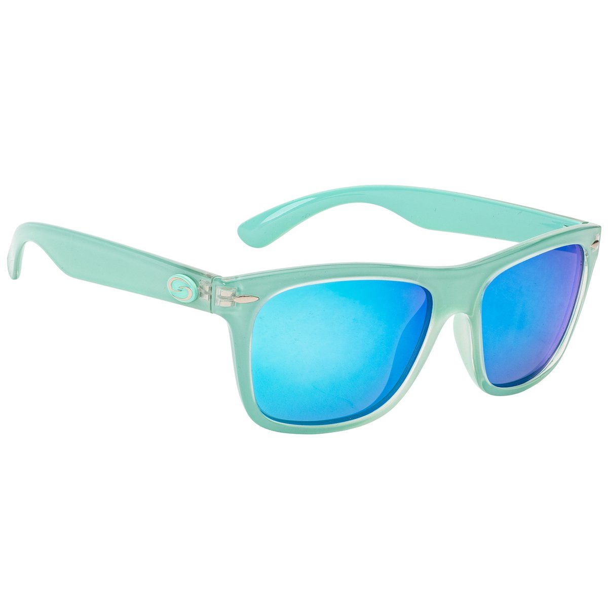 Strike King SK Plus Cash Seafoam Crystal Frame Multi Layer White Blue Mirror Gray Base Lens | Zonnebril