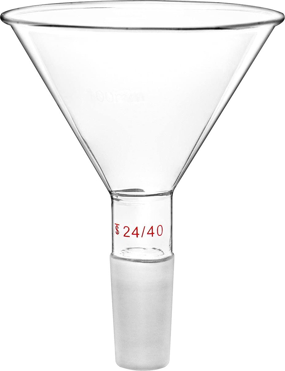 Een PC 60ml Peervormig Glas scheitrechter met glaz... - Vicedeal