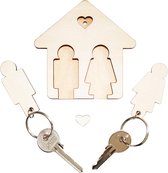 Houten Sleutelhanger Magnetic Key Holder | Sleutelkastje Hout Key Hanger Wall Cadeau Ideeën Voor Valentijnsdag | Magnetische Sleutelhouder New Home Gift | Key Hangers for Wall Sleutelhouder Hout