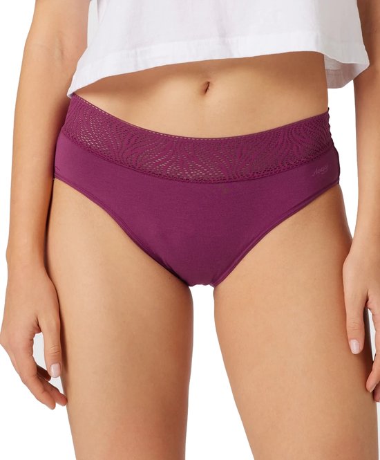 Sloggi 2-pack Menstruatie ondergoed medium - period pant hipster - XS - Bordeaux.