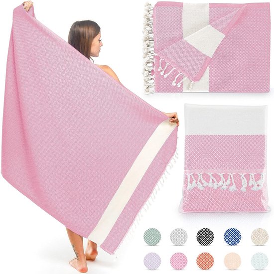 OIÁ Serviette De Hammam Jaune XXL - Serviette De Plage Sans Sable - Pestemal - Serviette De Fitness - Couverture