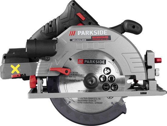 PARKSIDE PERFORMANCE® Scie circulaire sans fil 40V sans batterie