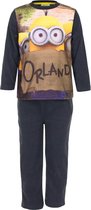Minions - 2-delige Pyjama-set - Model "Orland" - Grijs / Multi-kleur - 116 cm - 6 jaar