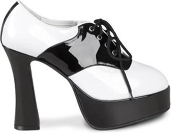 Zwarte en witte schoenen - Verkleedattribuut\