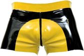 Rubber shorts yellow saddle xl