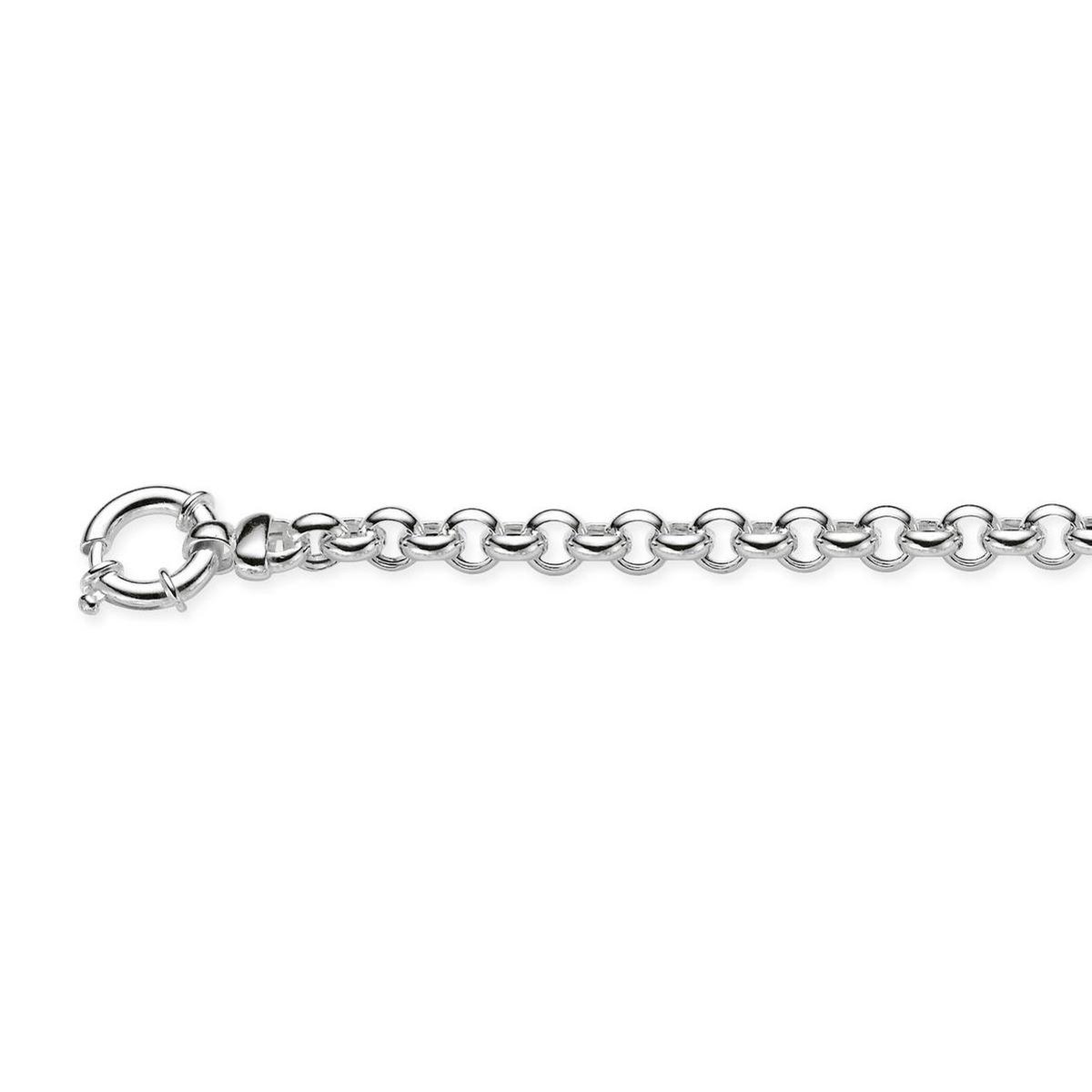Glow - Zilveren schakelarmband - Dames - Zilver - 19 cm