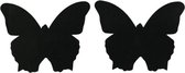 Tepelplakker/Tepelsticker/Nipple Sticker/"Vlinder"/Kleur: Zwart