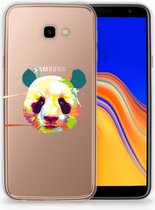 Geschikt voor Samsung Galaxy J4 Plus (2018) TPU Siliconen Hoesje Design Panda Color