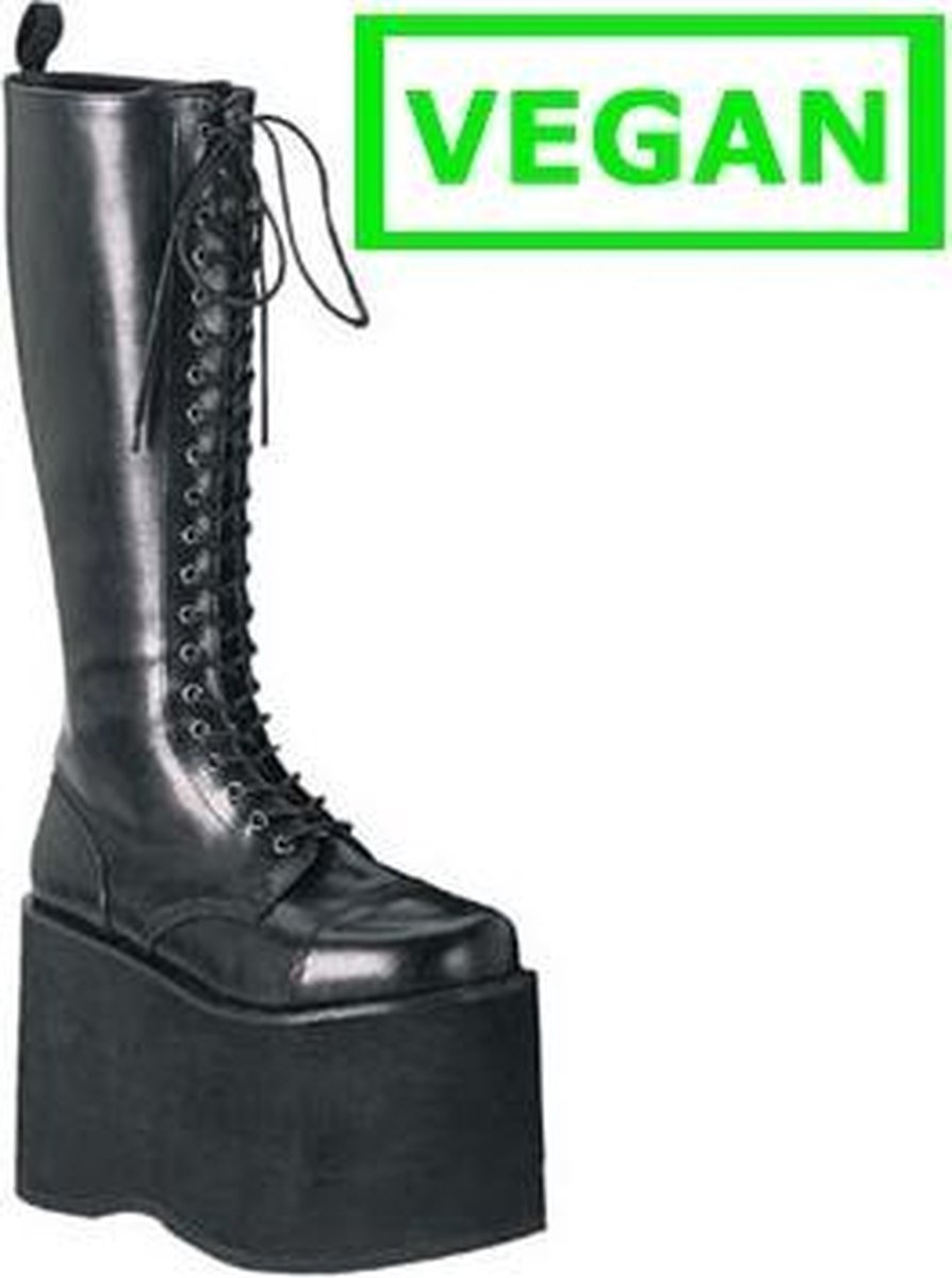 DemoniaCult - MEGA-602 Plateau Laarzen - US 7 - 39 Shoes - Zwart