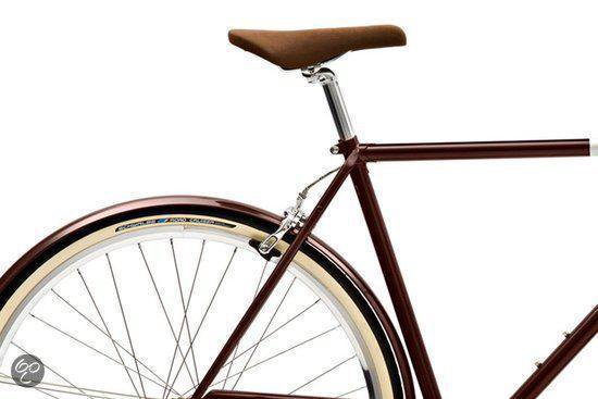 Creme Caferacer Solo Hollandse Fiets Heren 3-Speed bruin - Frame-afmetingen  49 cm | bol.com