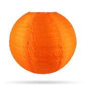 Nylon lampionnen - 10 stuks - oranje - 25cm - zonder verlichting - voor buiten