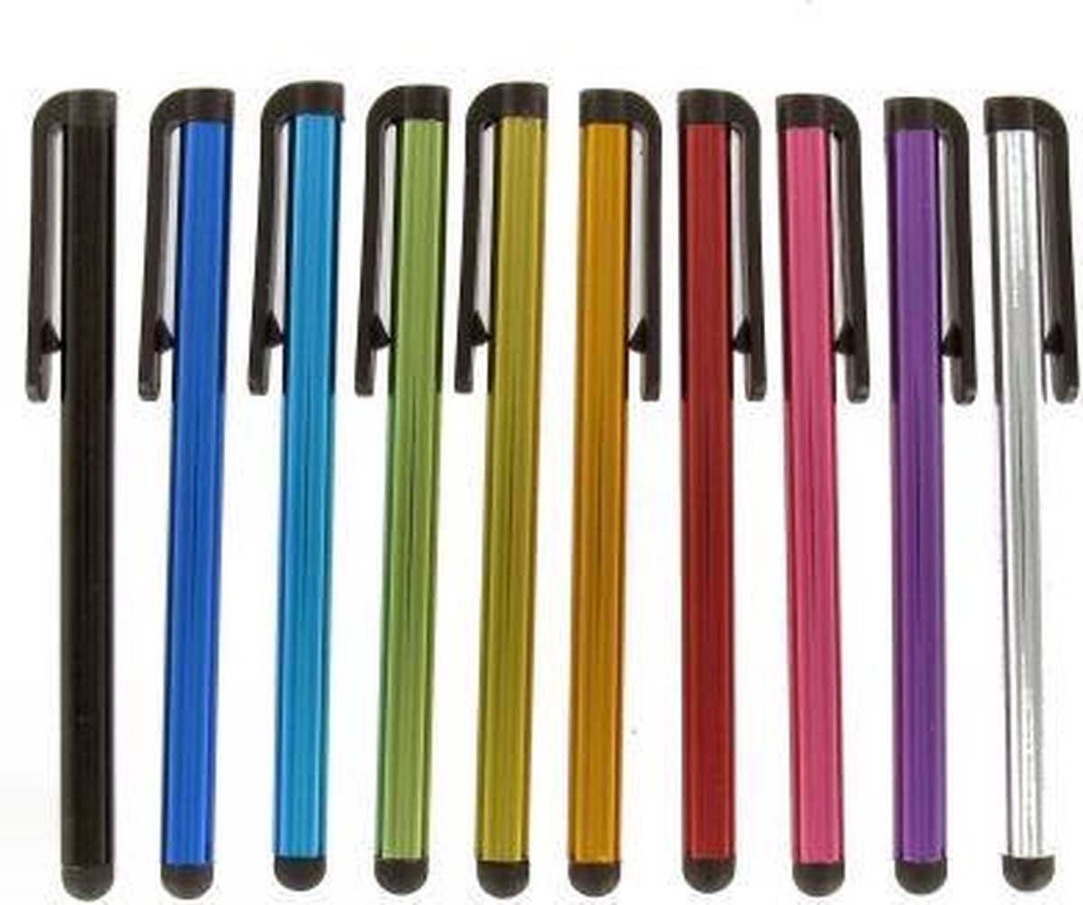 IKOOP & PROCLAIMS © 2 stylus pennen KL. Rood Universeel HTC One/iPhone 5S/iPhone 4S/Samsung Galaxy/Xperia Z1/iPad 2,3,4 Air Mini / Galaxy Tab Zilver