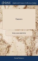 Titelpagina van 'Eumenes' door William Griffith. Achtergrond met kaartdetail.