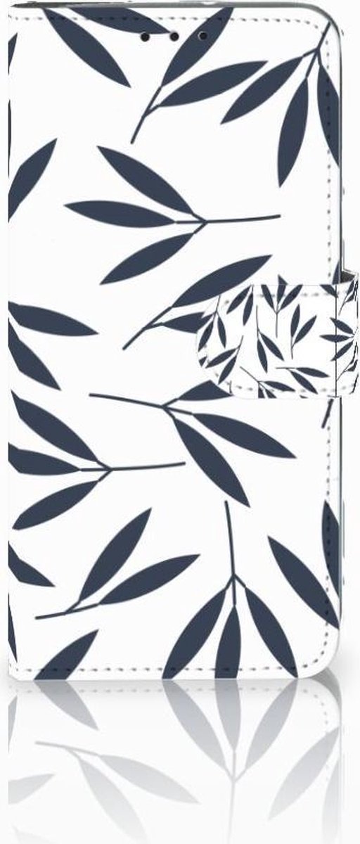 Motorola Moto G7 Power Hoesje Leaves Blue