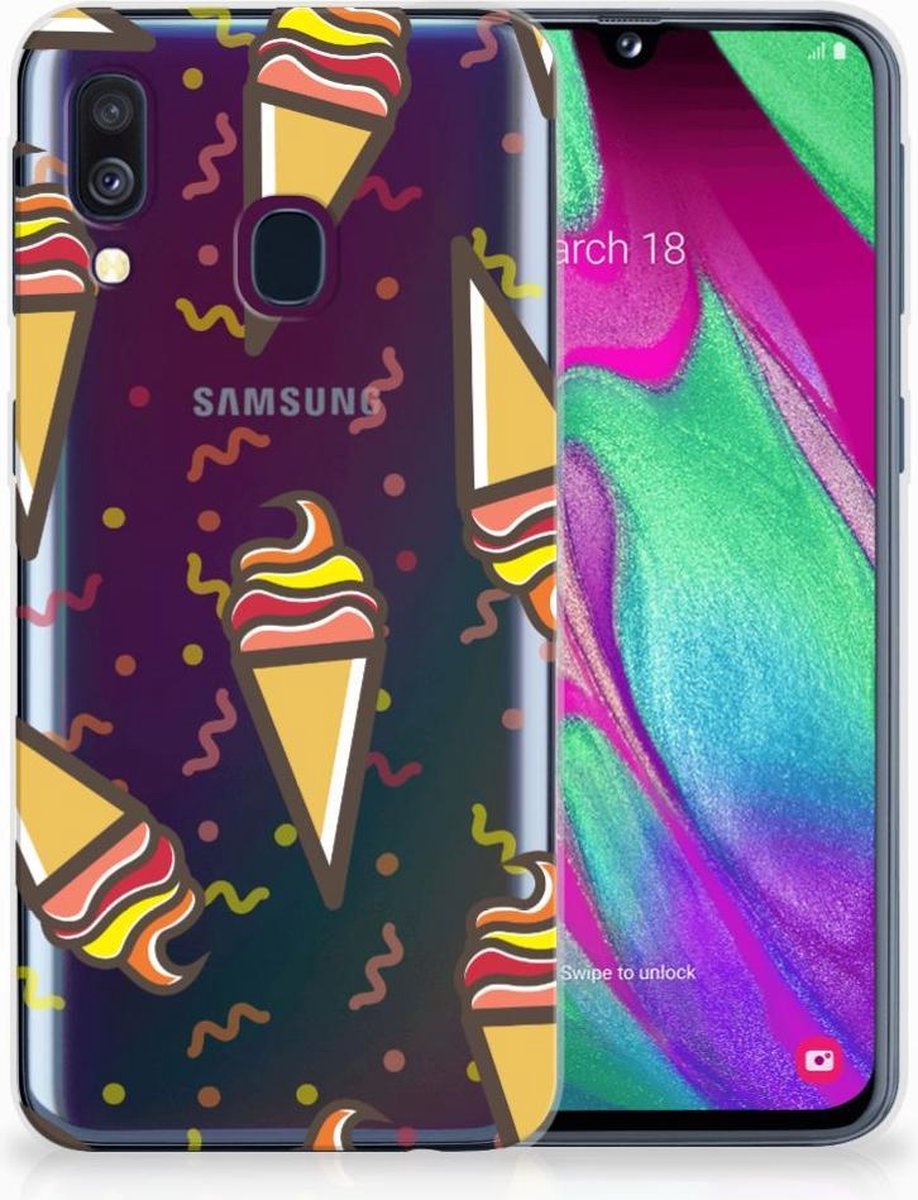 Samsung Galaxy A40 Siliconen Case Icecream