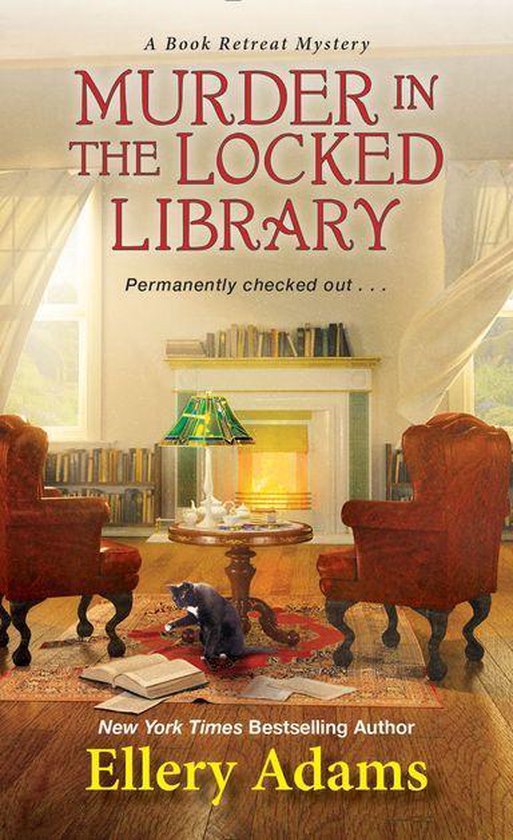 A Book Retreat Mystery 4 - Murder in the Locked Library - cover